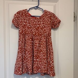 Roolee Red and White Floral Dress